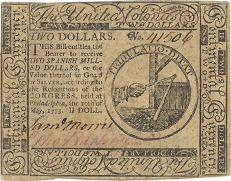 An Early American Dollar Bill